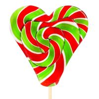 Kalp Lolipop (Kırmızı Yeşil)