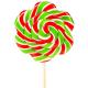 Papatya Lolipop (Yeşil Kırmızı)